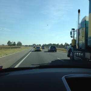 On the road again. Week-end bb tournament, finally a bit of day driving! 